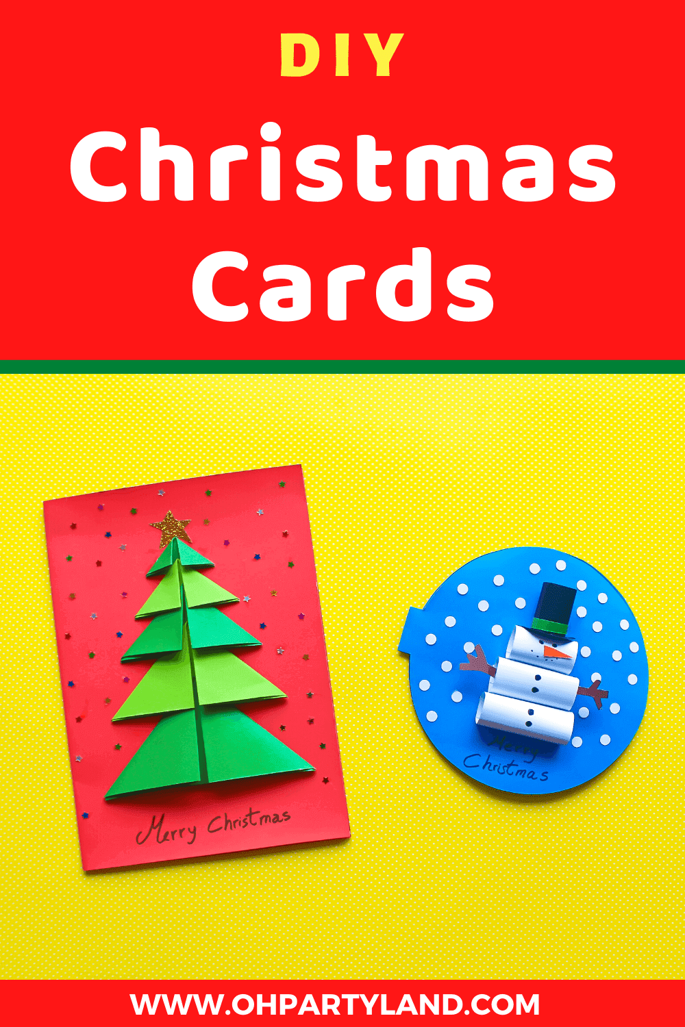 DIY Christmas Cards - oh partyland