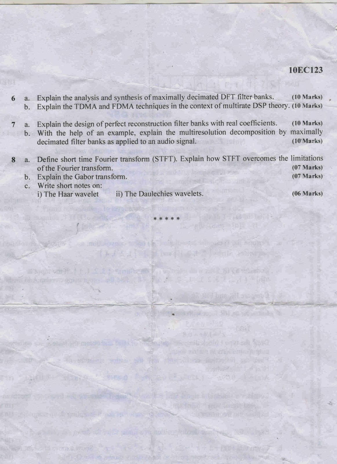 ALL STUDY MATERIALS IN ONE PIT VTU Mtech (Digital Electronics), Question Papers 2nd sem