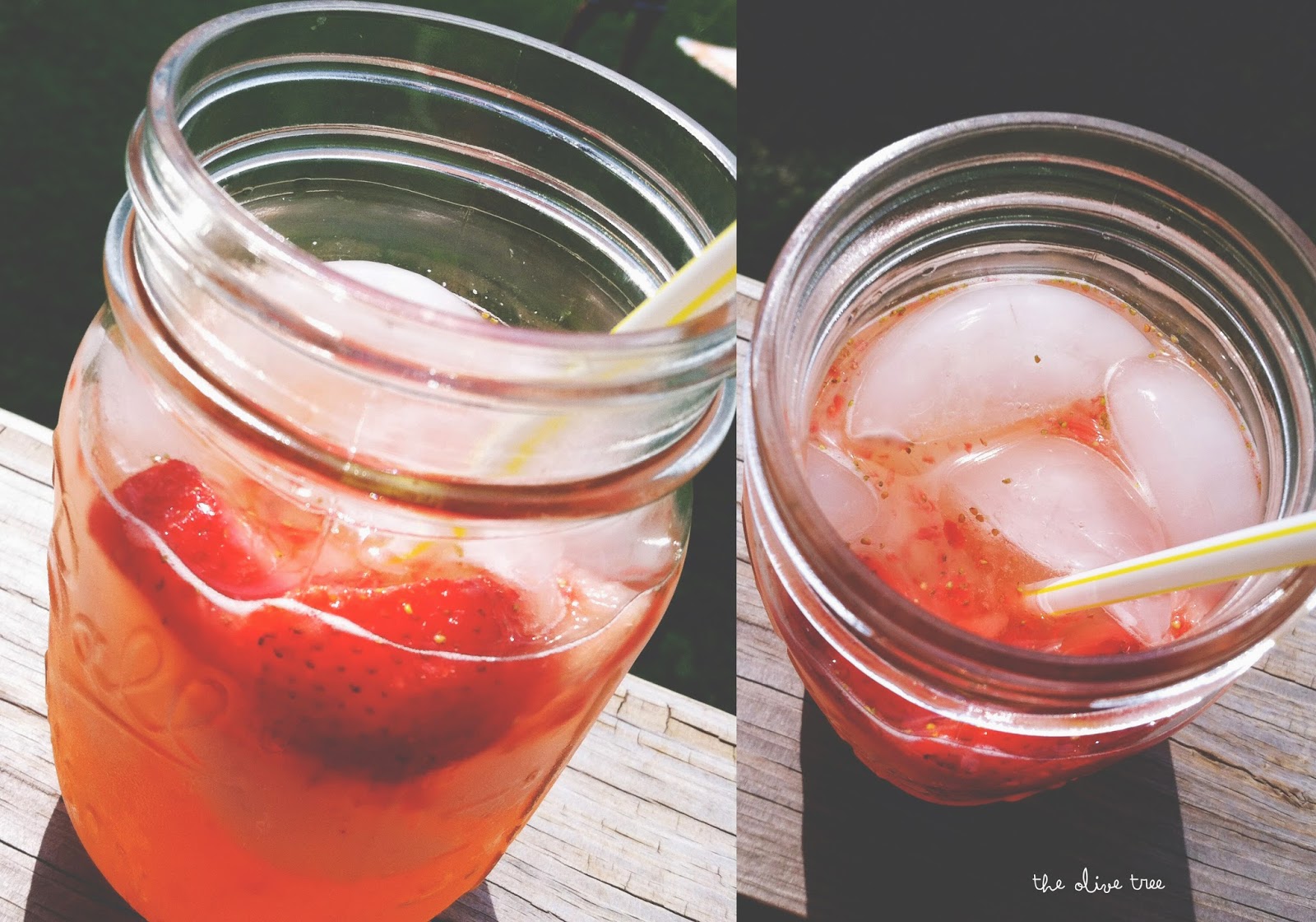 strawberry lemonade. | the olive tree
