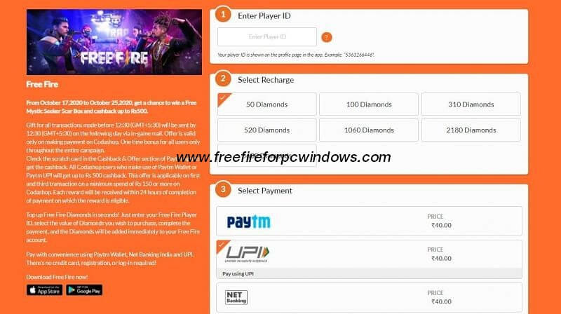 Codashop Bd Free Fire