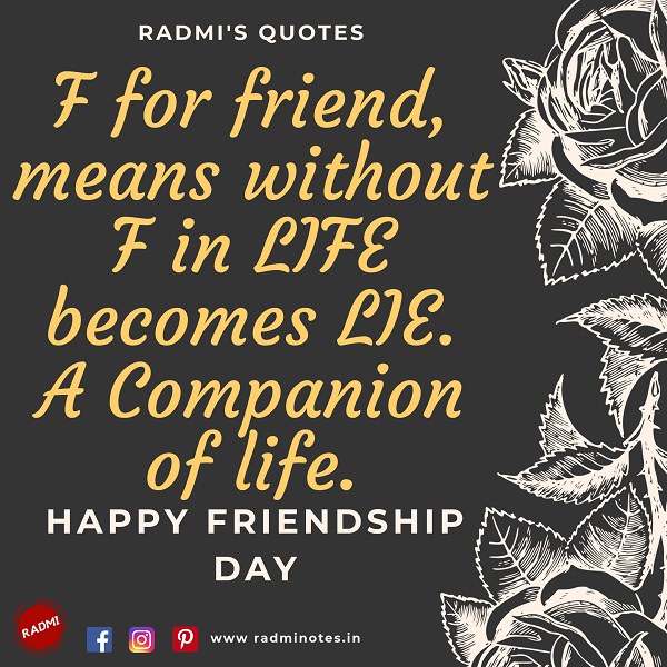 HAPPY FRIENDSHIP DAY QUOTES, WISHES