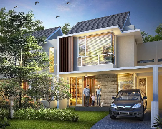 Lingkar Warna 5 Denah Rumah Minimalis Ukuran 9x16 Meter 4 Kamar