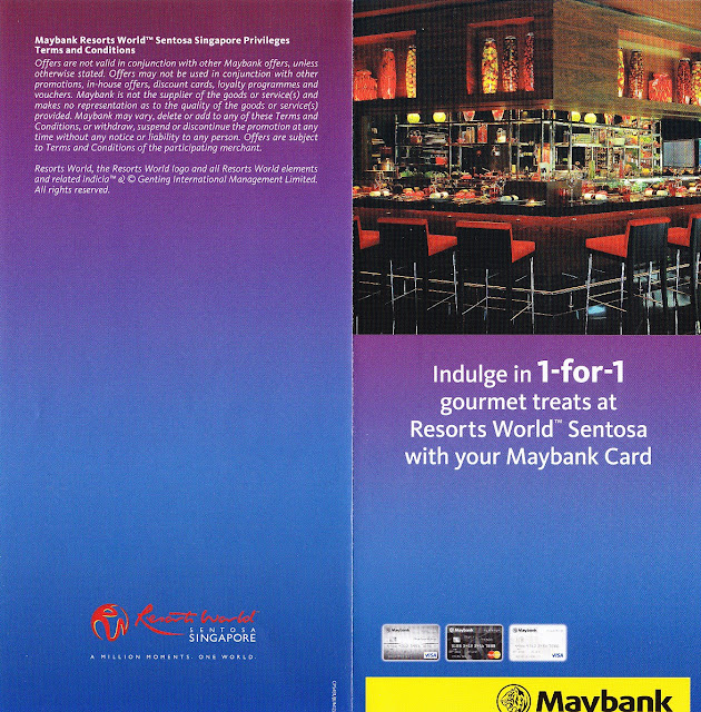 Singapore Dining Promotions! Maybank Card Dining Promotion Resorts