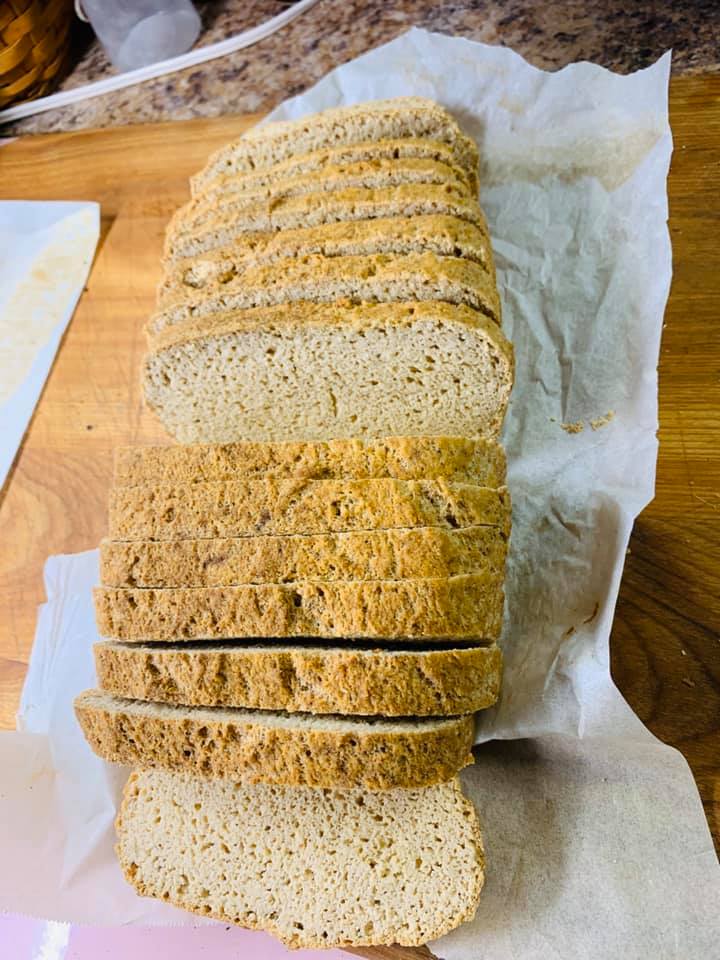 Low Carb Yeast Bread (coconut flour version) Keto Friendly