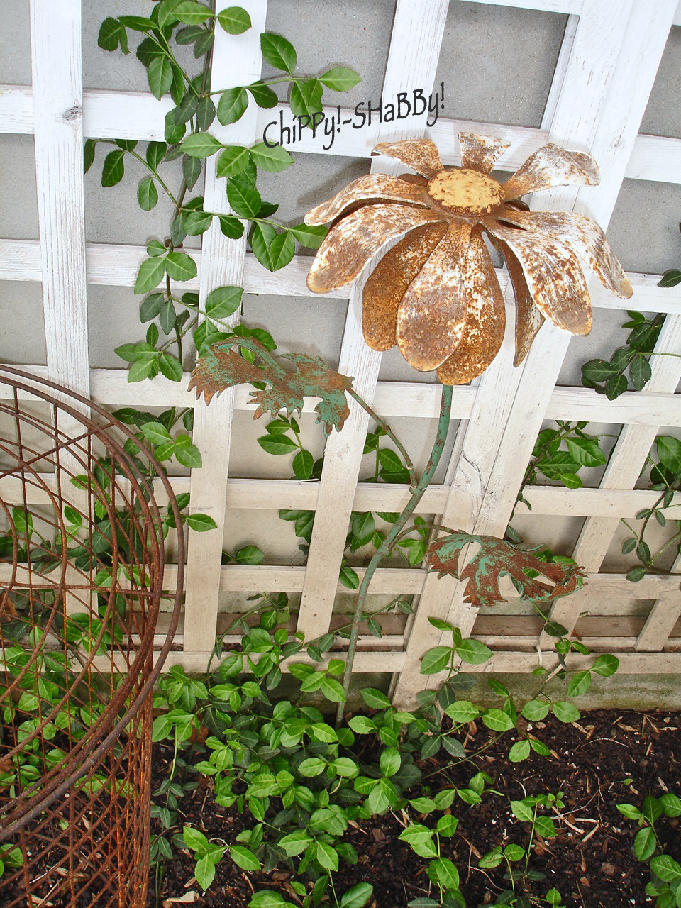 ChiPPy! - SHaBBy!: ViNtaGe Metal F*L*O*W*E*R Garden Stake...