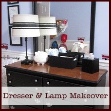 dresser and lamp makeover