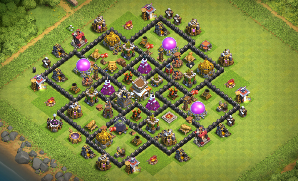 Base Coc Th 9 Anti Bintang 3 / Base TH 9 anti bintang