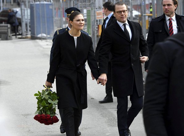 Princess Victoria visited the scene of terror attack in Stockholm