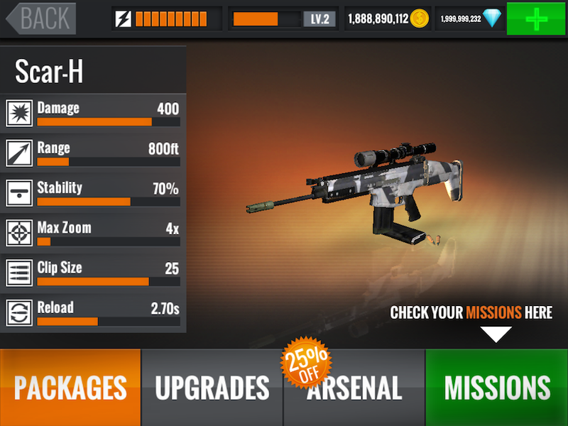 Hack Sniper 3D Assassin: Download Hack Sniper 3D Assassin 1.3 without