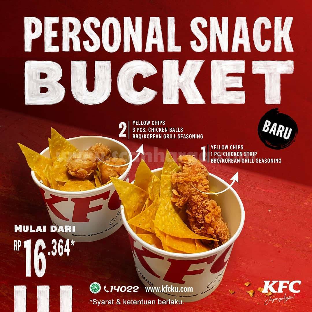 KFC Snack Bucket Personal Harga Promo Mulai Rp.16.364 scanharga