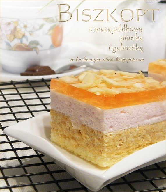 Smaczna Kuchnia Dagmarelli Biszkopt Z Masa Jablkowa Pianka I Galaretka