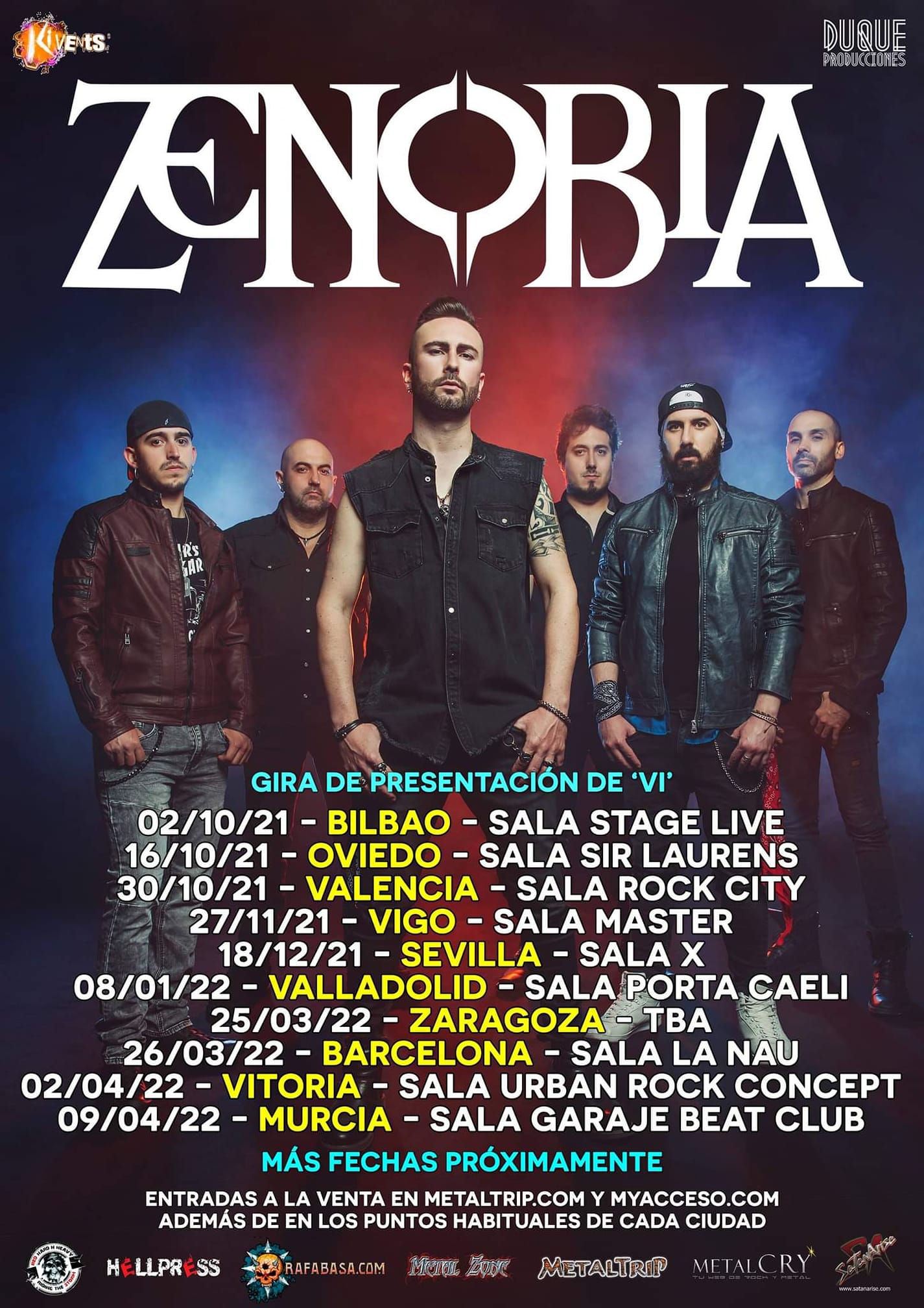 zenobia gira concierto
