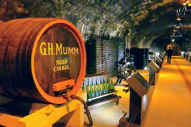 Paris to Reims: G.H. Mumm Wine Cellar