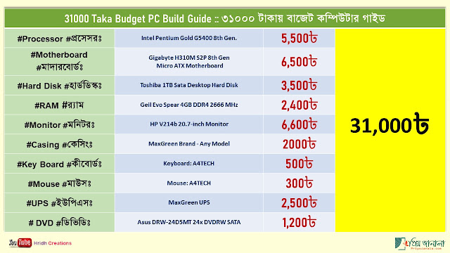 Budget PC Build BANGLADESH 2020