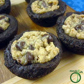 Morsels of Life - Brownie Cookies - Sweetly crispy chocolate chip cookies surrounded by a soft, warm brownie.