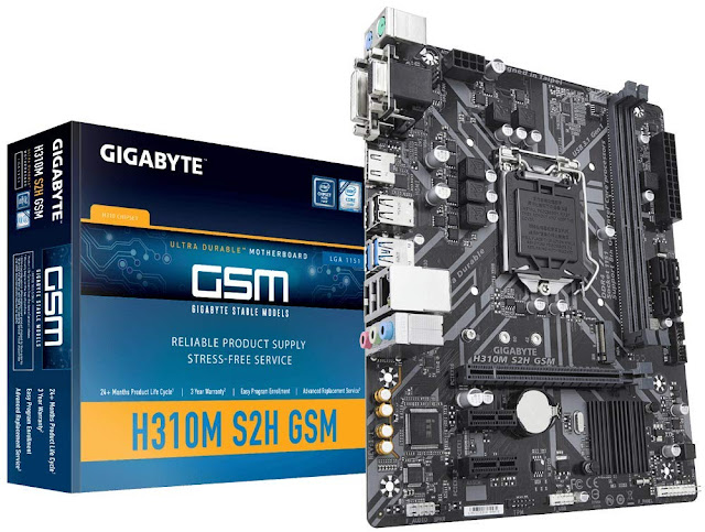 Gigabyte LGA1151/ Intel/ H310/ Micro ATX/ DDR4/ HDMI 1.4/ M.2 Motherboard (H310M S2H GSM)