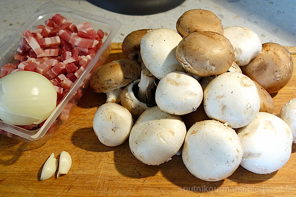 Пирог с грибами: приготовление