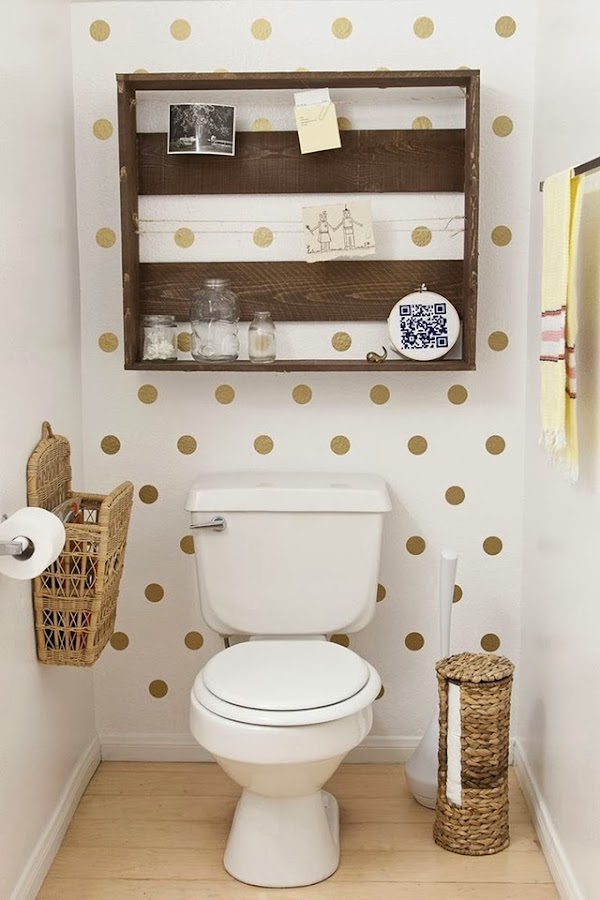 tips-deco-low-cost-decorar-pared-vacia-vinilo-dots-puntos-lunares-topos
