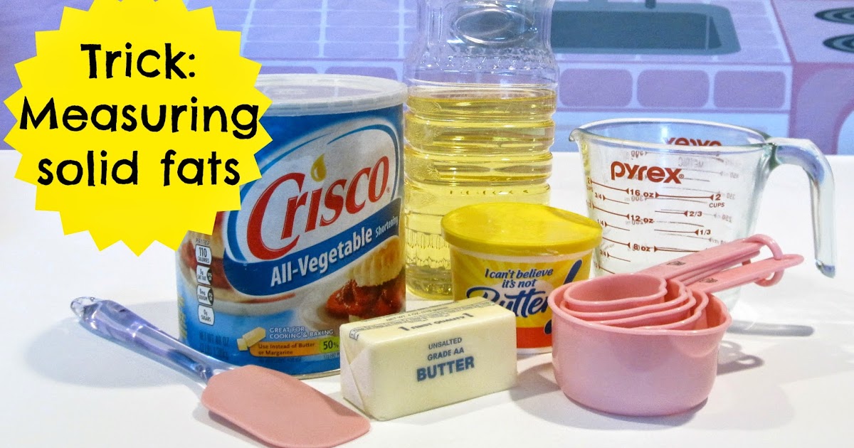 {VIDEO} Trick For Measuring Butter, Shortening & Solids Baking 101