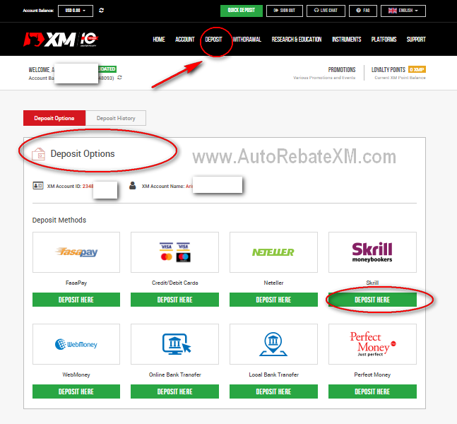 Deposit Xm And Withdrawal Xm 90 Rebate Xm Com