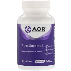 Advanced Orthomolecular Research AOR, Vision Support II, 60 мягких таблеток
