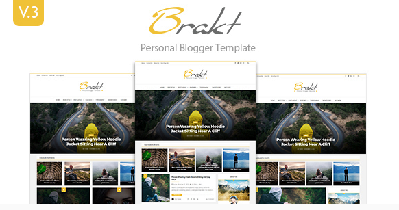 Brakt v5.0 – Responsive Personal Blogger Template