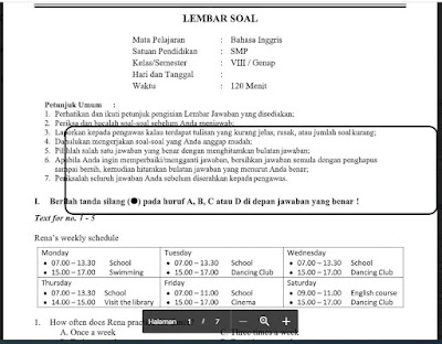 Soal Dan Kunci Jawaban Pat Bahasa Inggris Kelas 8 Kurikulum 2013 Soal Pelajaran