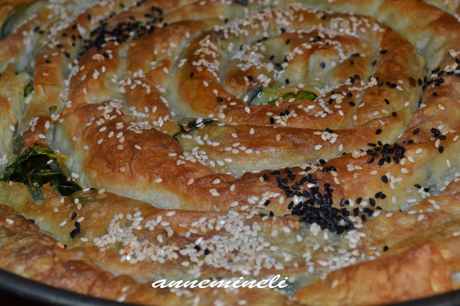 ANNEMİNELİ ÇİĞ ISPANAKTAN YUFKADA KOL BÖREĞİ