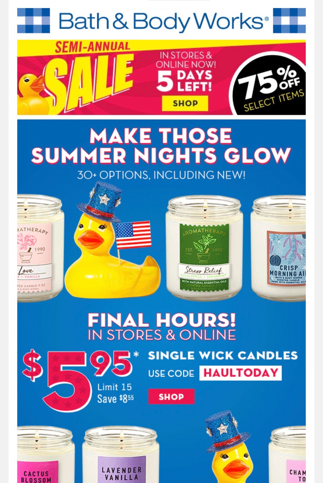 Life Inside the Page Bath & Body Works Today’s Email July 3, 2019