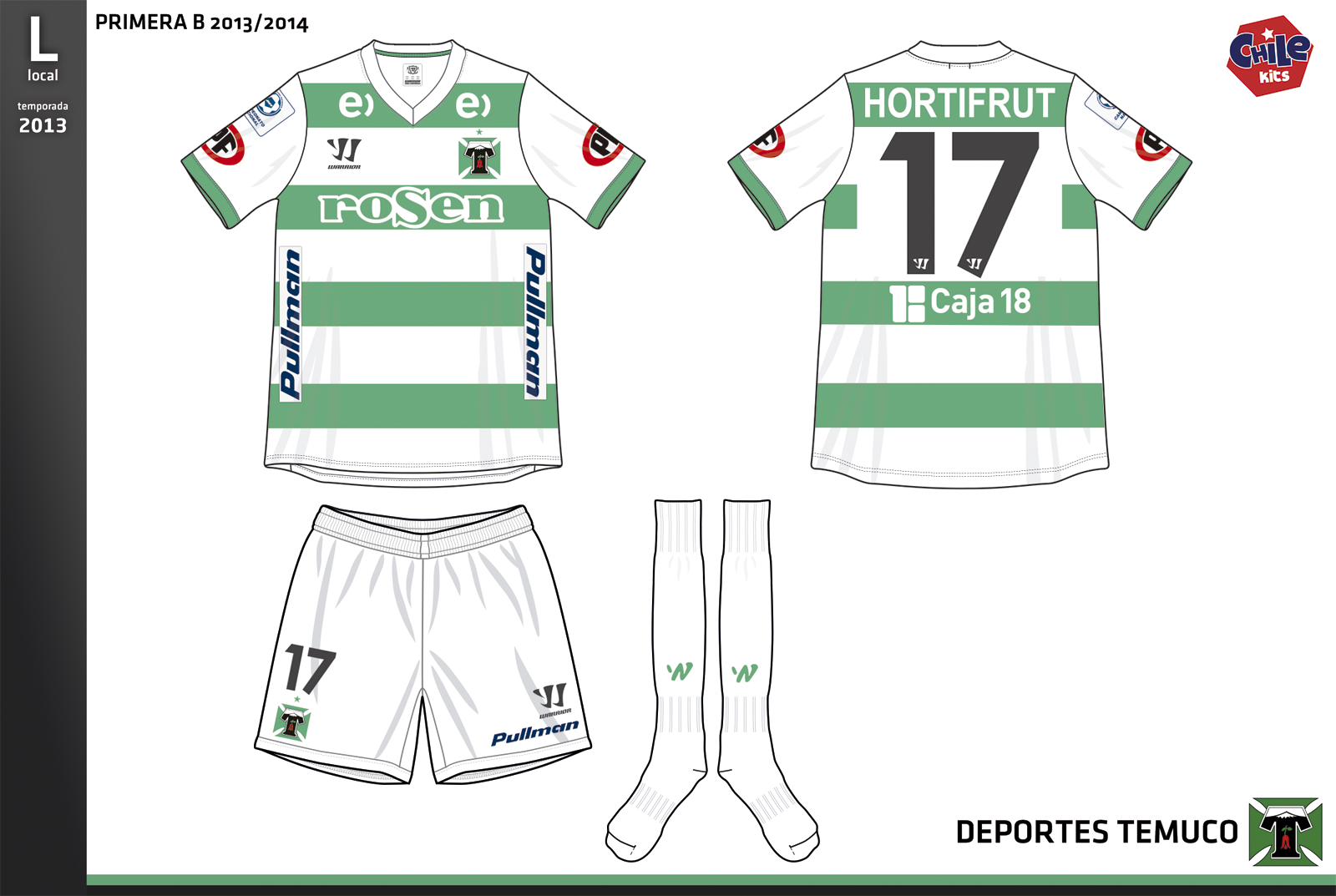 CHILE KITS DEPORTES TEMUCO 13/14