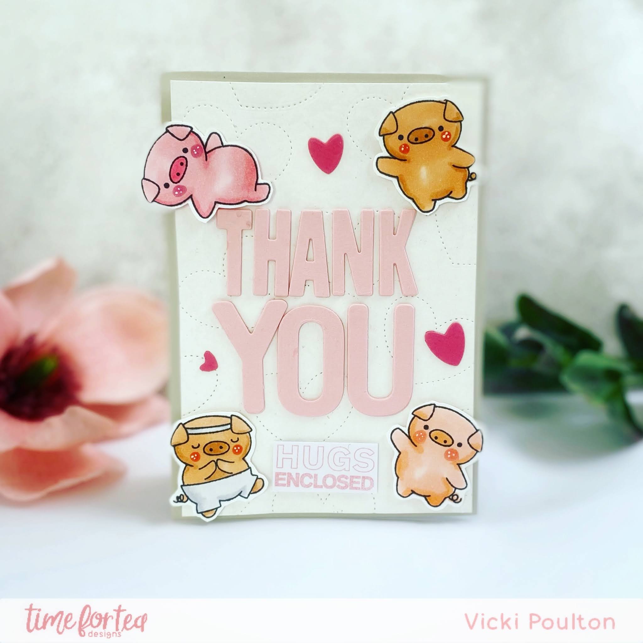 Time for Tea Designs: Thank You Piggy Card