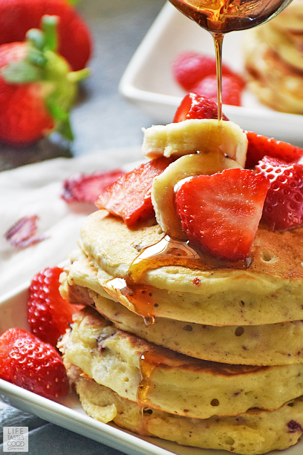 Strawberry Pancakes Recipe Life Tastes Good