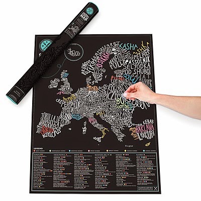 Mapa de rascar Gourmets Europa