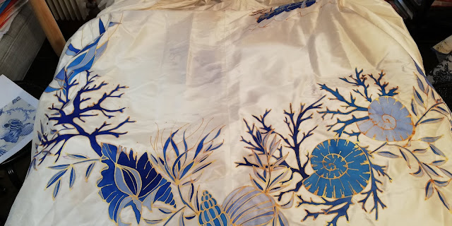 Détail de la robe de mariée "La fiancée de l'Océan"