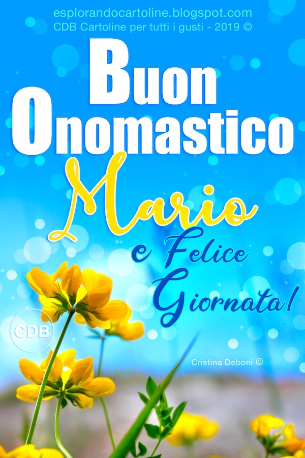 CDB Cartoline per tutti i gusti Cartolina 🌼🌸🌼 BUON ONOMASTICO MARIA! E jpg (600x900)