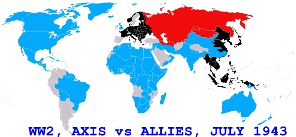 map of world war 2 allies and axis. world war 2 map allies.