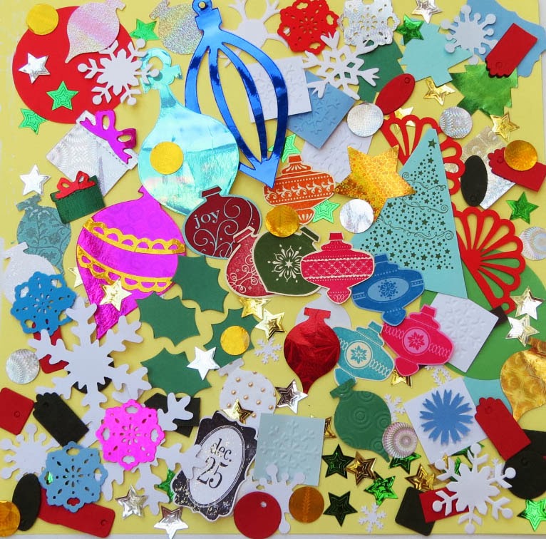 artycraftythings Christmas embellishments for card making. Craft Fair