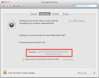 Turn On FileVault In Mac To Encrypt The Startup Disk