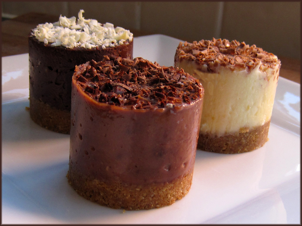 Tiny Toblerone Cheesecakes Three Ways A Glug of Oil