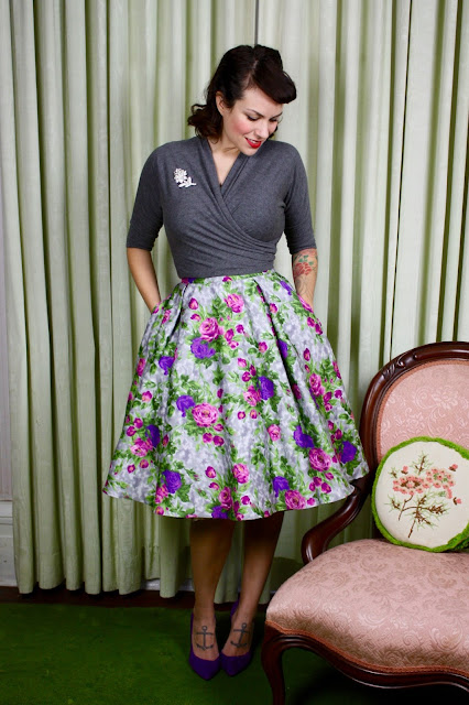 Gertie's New Blog for Better Sewing: B6285 Wrap Top and Skirt: The Grey ...