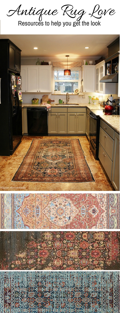 House Homemade Antique Rug Love Get the Look