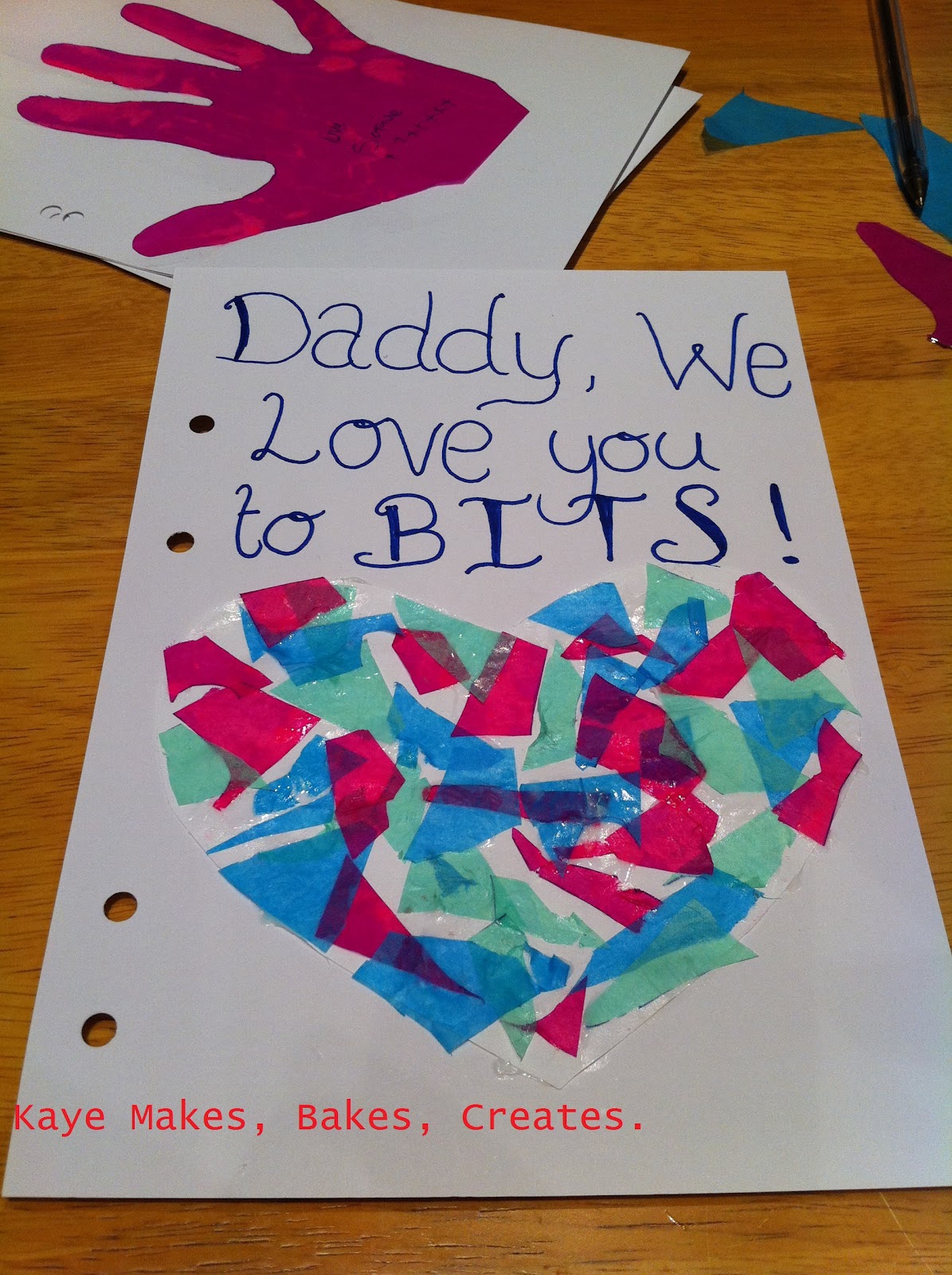 DIY Father's Day Card Ideas from Kids
