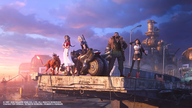 الكشف عن صورة رائعة تجمع جميع ابطال لعبة Final Fantasy VII Remake
