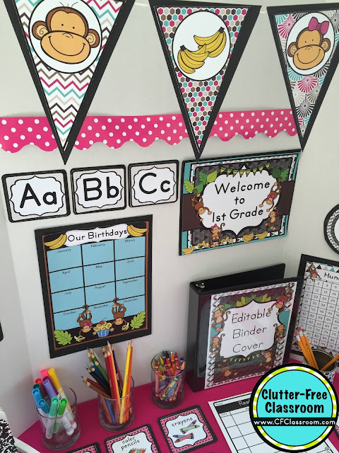 Monkey Themed Classroom Ideas Printable Classroom Decorations