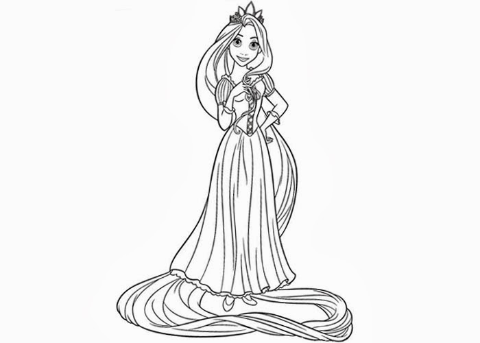 ladu rapunzel coloring pages - photo #39