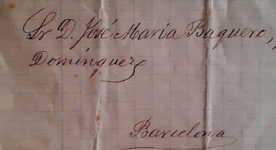 Encabezado de la carta a José María Baquero Domínguez Encabezado de la carta a José María Baquero Domínguez