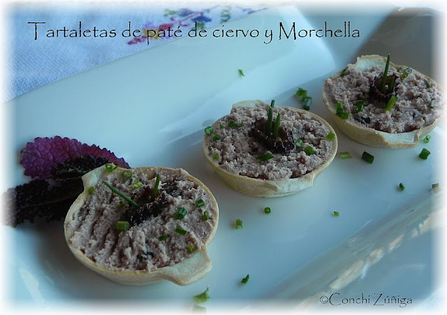 Tartaletas De Paté De Ciervo Con Morchella
