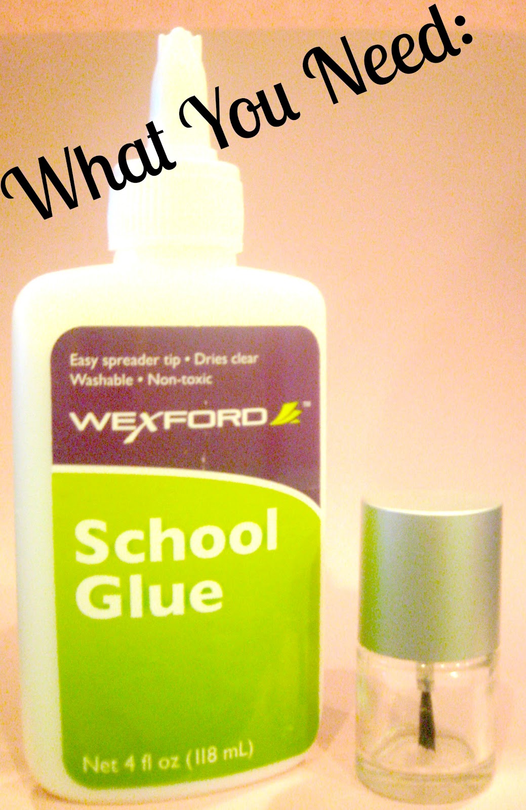 My Nail Graffiti Using Elmer's Glue as a Basecoat AKA Easiest Glitter