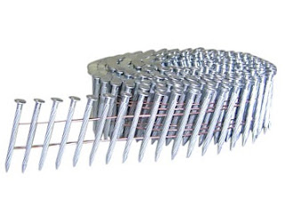 Wire-collated nail coil