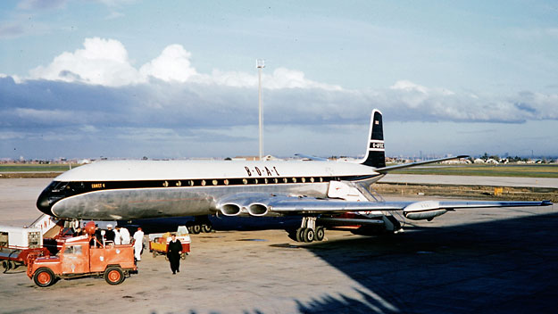 transpress nz: first BOAC Comet service from London to Sydney, 1959